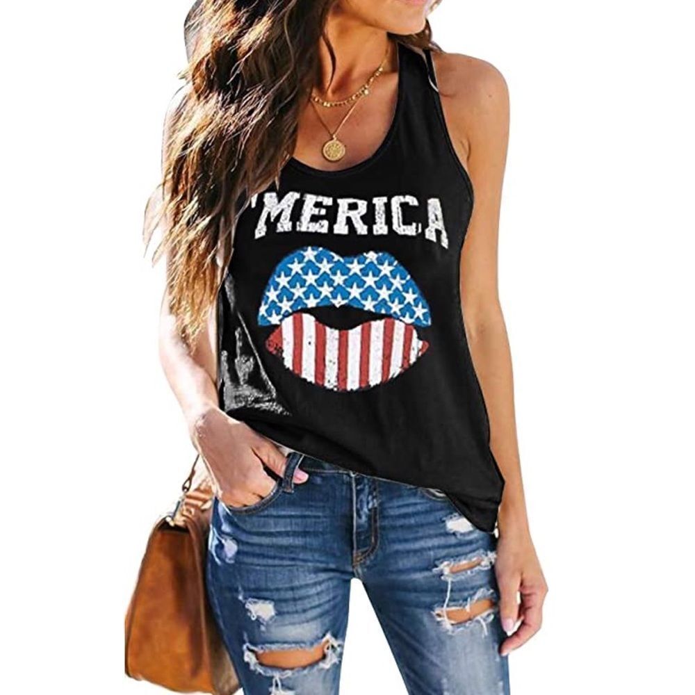 ETCYY Women's Loose Fit Sleeveless Workout Tank Top Summer Tops Yoga T Shirts L